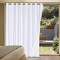 H.VERSAILTEX White Linen Blackout Curtains Durable Thick Textured Linen Look by HVERSAILTEX