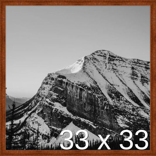 Frame It Easy 33 x 33 Russet Wood Frame by FrameItEasy