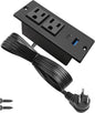 USB C Recessed Power Strip Fast Charge Desktop Power Station 2 Outlets 2 USB by 4LEAF