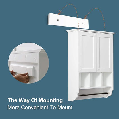 White Bathroom Wall Cabinet - Image 5
