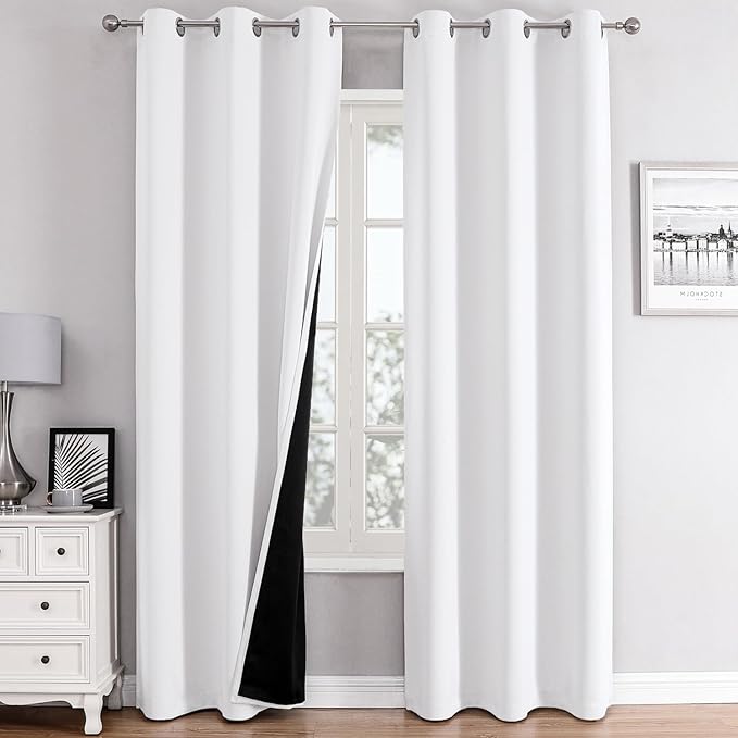 ChrisDowa 100% Blackout Curtains 84 inch Long by ChrisDowa