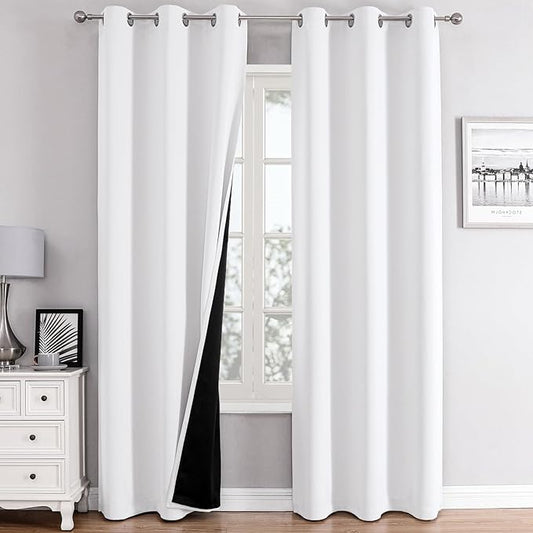 ChrisDowa 100% Blackout Curtains 84 inch Long by ChrisDowa