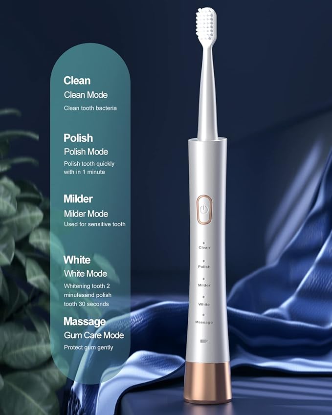 AJELU High Vibration Sonic Electric Toothbrush - Image 2
