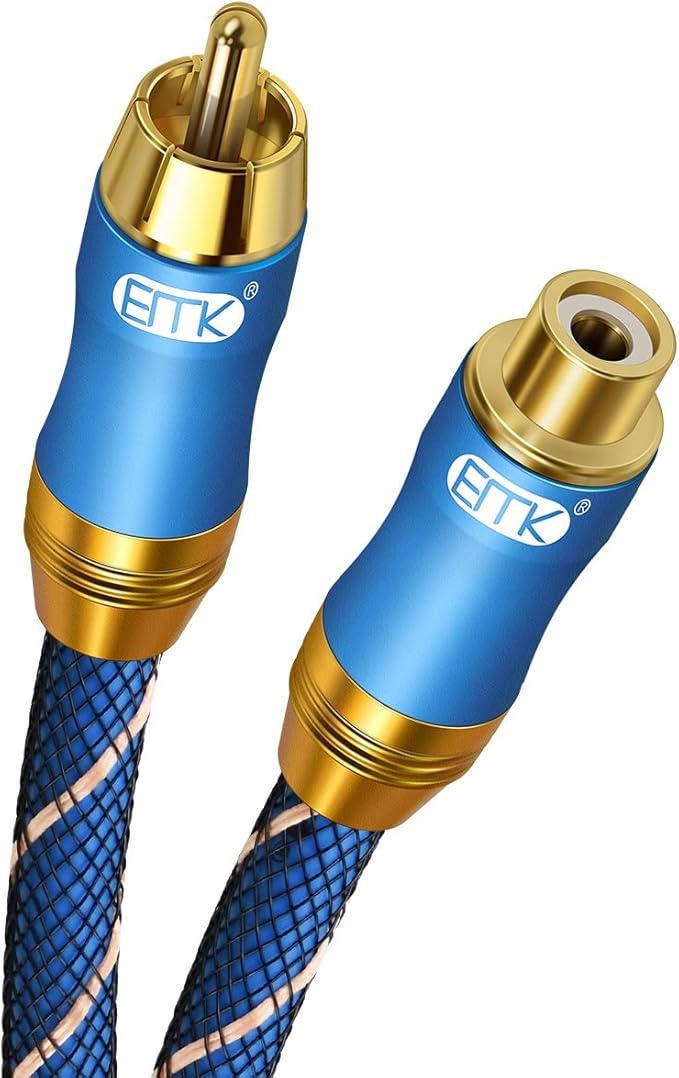 Coaxial Extension Cable EMK Coaxial Male to Female Cable Gold Plated Copper by EMK