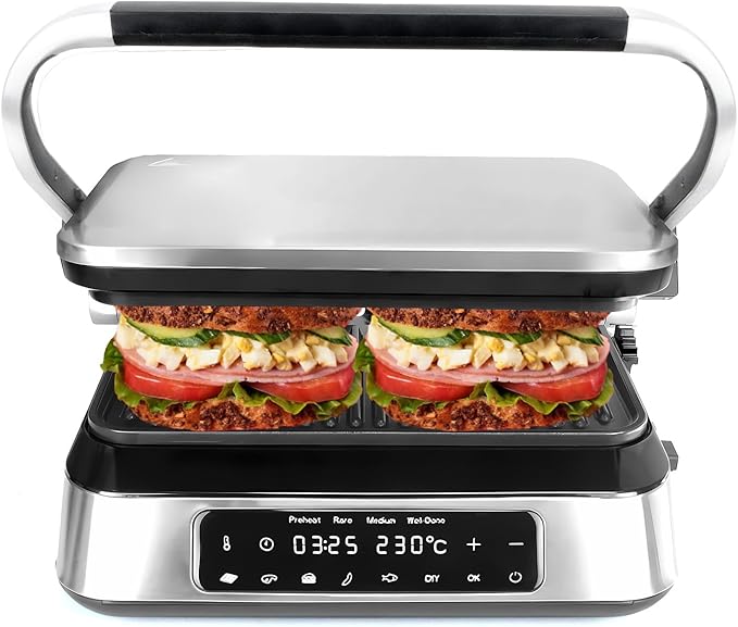 Panini Waffle Maker Combo | Panini Grill Press Sandwich Maker, Smokeless Indoor - Image 7