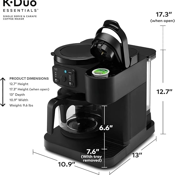 K-Duo Essentials Coffee Maker for Hot and Iced Drinks, Single Serve KCup Pod - Image 3