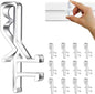 1-7/8inch Hidden Channel Valance Clips for The Valance with a Groove in The Back (12pcs)