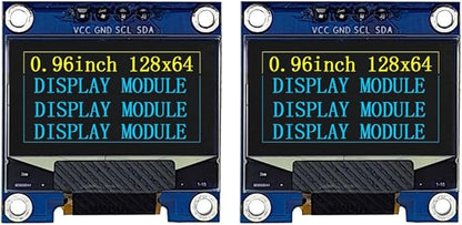 Haldzemo 0.96" OLED Display Module I2C IIC Serial 128X64 SSD1306 LCD Screen VCC by Haldzemo