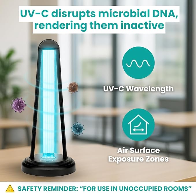 AirShield+ UV Light Sanitizer w/Spare Bulb – Premium UV Sanitizer Device - Image 4