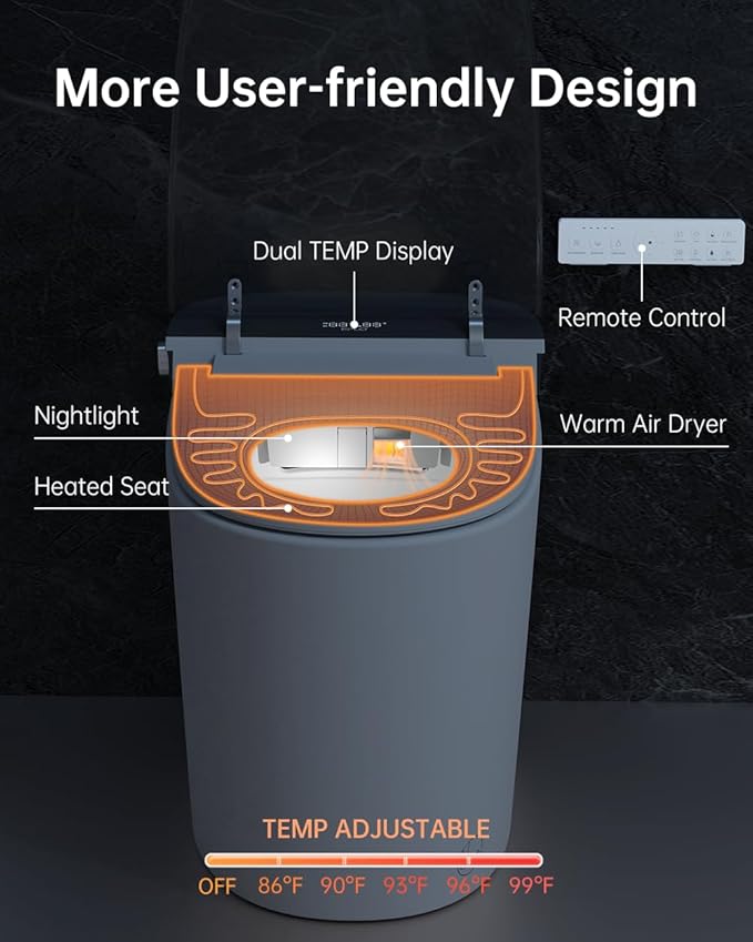 EPLO Smart Toilet Bidet with Auto Open Close, 1000 Gram MaP Flush Score - Image 8
