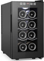 8 Bottles Wine Cooler Refrigerator, Small Wine Fridge, Mini Wine Fridge by Velieta-SpecialistinFridge