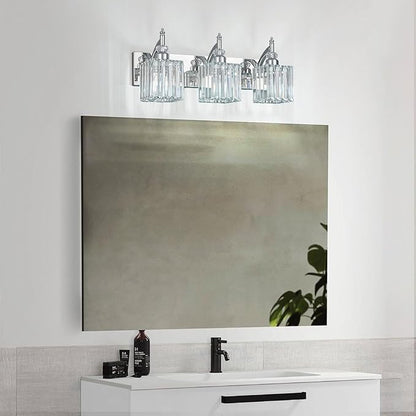 BBLLWJ Modern Bathroom Vanity Light 3-Light Chrome Crystal Light Fixtures Over - Image 7