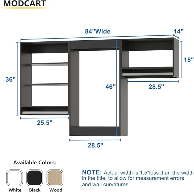 Modular Closet System, Wood Tower Closet Storage - Image 2