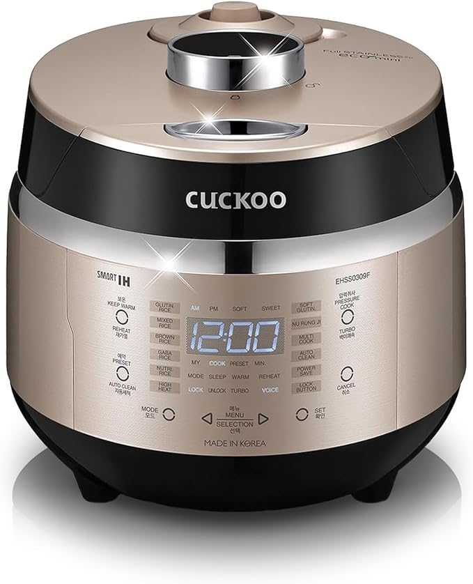 CUCKOO High Pressure Rice Cooker 3-Cup Uncooked / 6-Cup Cooked by CUCKOOElectronicsAmerica