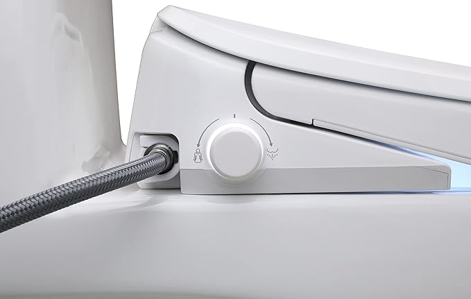 ALPHA BIDET UX Pearl Bidet Toilet Seat in Elongated White | Ultra Low Profile | - Image 4
