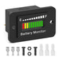 12V 24V 36V 48V 60V 72V LED Battery Monitor Meter Battery Fuel Gauge Indicator by ELMCONFIG