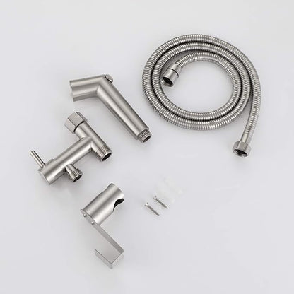 Bidet Sprayer for Toilet, Pressure Adjust Bidet Wand, Double Shut-Off Brass - Image 6