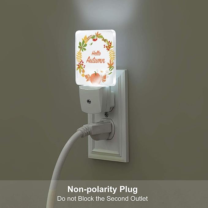 FSHVQKD Hello Autumn Night Light, Plug Into Wall - Image 5