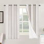 H.VERSAILTEX Primitive Linen Curtains 100% Blackout Curtain Drapes Burlap by HVERSAILTEX