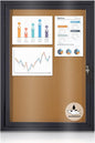 Enclosed Bulletin Board Outdoor Noticeboard by EVERSUPPLY
