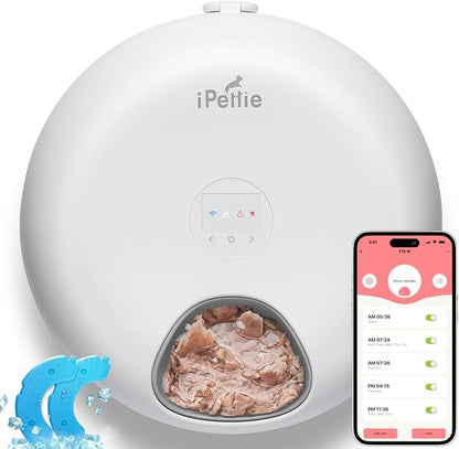 iPettie Donut Frost WiFi 6 Meal Automatic Cat Dispenser by iPettie