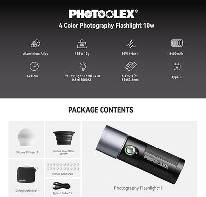 PHOTOOLEX 4 Colors Photography Flashlight - Image 9