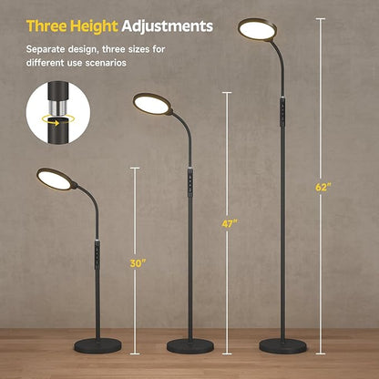 Morfone Light Therapy Lamp, 11000 Lux UV-Free Floor Sun Light Lamp - Image 7
