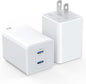 USB C Charger Block 40W, Dual Port 20W PD 3.0 Type C Fast Wall Charger by LCGENS