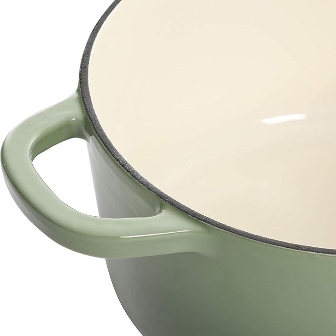 Crock-Pot Artisan Round Enameled Cast Iron Dutch Oven, Gradient Red - Image 2
