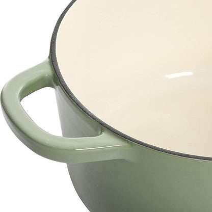 Crock-Pot Artisan Round Enameled Cast Iron Dutch Oven, Gradient Red - Image 2