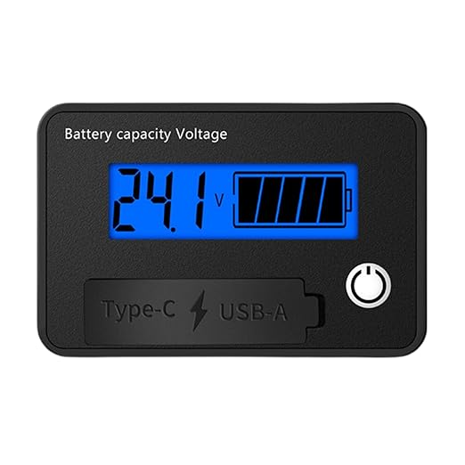 12V 24V Battery Capacity Indicators DC8-30V Leads Acid Lithium Voltages Tester - Image 9