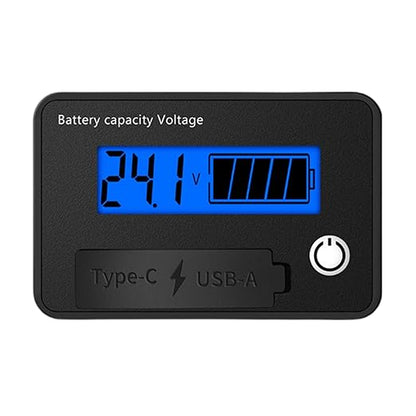12V 24V Battery Capacity Indicators DC8-30V Leads Acid Lithium Voltages Tester - Image 9
