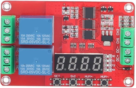 Relay Module 2-Channel 5V/12V/24V by Chiffonade