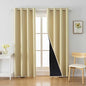 Anytime 100% Blackout Curtain 2 Panels Set, Thermal Insulated Window Drapes by Anytime