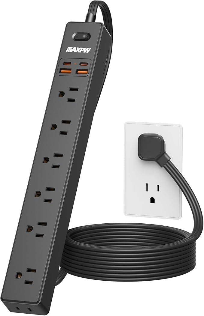 10 Ft Power Strip Surge Protector - Image 8