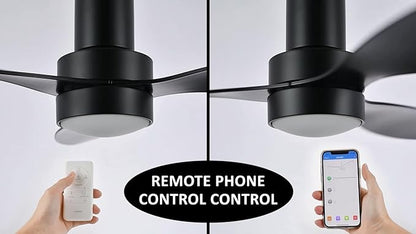 SMAAIR 52" Smart Flush Mount Ceiling Fans - Image 6