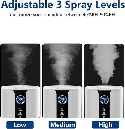 9L Smart Humidifiers for Bedroom Large Room, 2.3Gal Cool Mist Top Fill Diffuser - Image 4