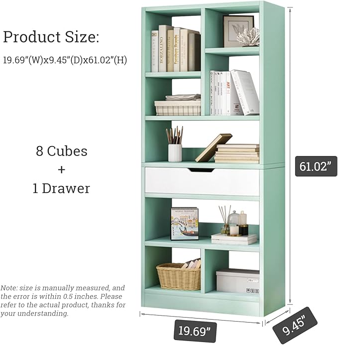 IOTXY Wooden Open Shelf Bookcase - Image 3