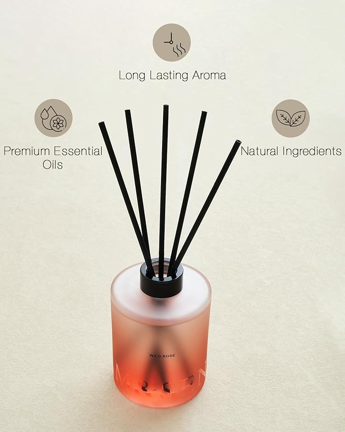 M&SENSE Wild Rose Reed Diffuser Set - Image 4