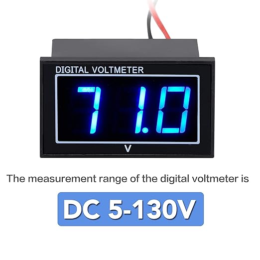 SUPNOVA Waterproof Voltmeter 12V 24V 36V 48V 60V 72V 96V, LED Digital Display - Image 4