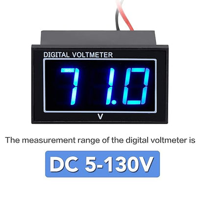 SUPNOVA Waterproof Voltmeter 12V 24V 36V 48V 60V 72V 96V, LED Digital Display - Image 4