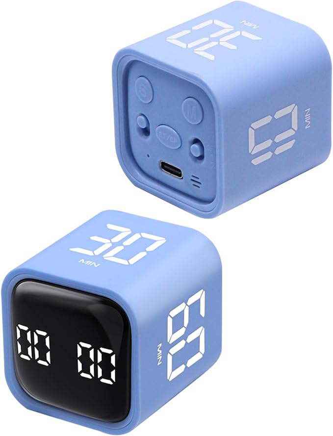 Productivity Timer Flip Gravity Sensor Cube Timer Countdown & Countup, Mute & by LUCKYTIME