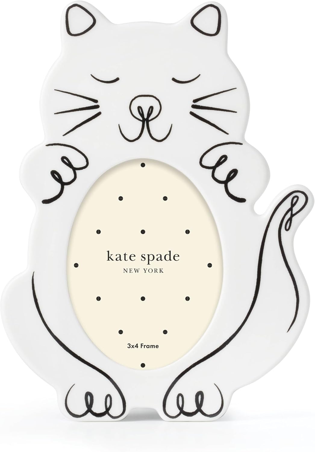 kate spade new york Wild Things 4x3 Cat Picture Frame