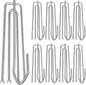 60 Pack Curtain Hooks for Drapes, 4-Prong Pinch Pleat Drapery Hooks | 60 sturdy metal 4-prong curtain hooks for pleat tape and header pockets, creating neat pinch pleats for rings or tracks