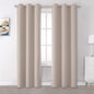 DUALIFE Warm Taupe Room Darkening Curtain Panels by DUALIFE
