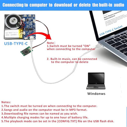 XLW Module, 16MB Push Button Activated Sound Module - Image 4