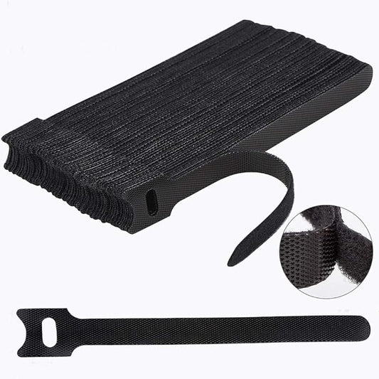 Nettbe 60 PCS 6 Inches Reusable Cable Ties, Adjustable Cord Straps Wire by Nettbe