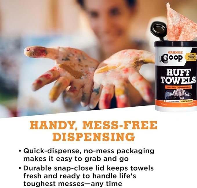 GOOP Orange Heavy Duty Ruff Towels - Image 7