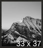 Frame It Easy 33 x 37 Coffee Wood Frame by FrameItEasy