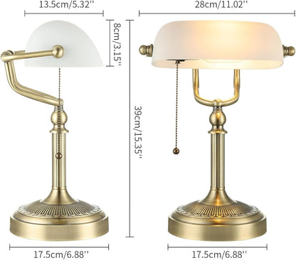 Newrays Glass Bankers Desk Lamp - Image 5
